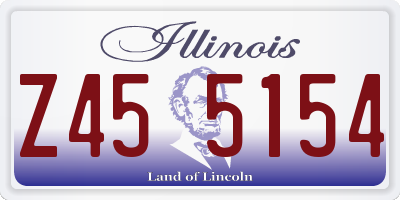 IL license plate Z455154