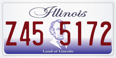 IL license plate Z455172