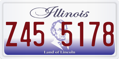 IL license plate Z455178