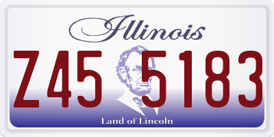IL license plate Z455183
