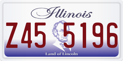 IL license plate Z455196