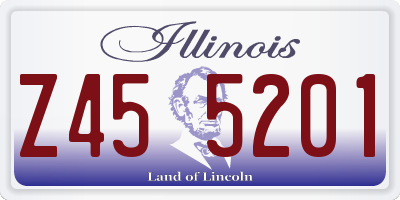 IL license plate Z455201