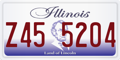IL license plate Z455204
