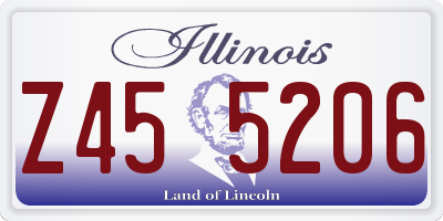 IL license plate Z455206