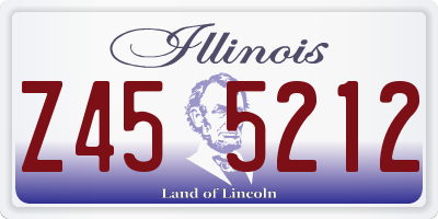IL license plate Z455212
