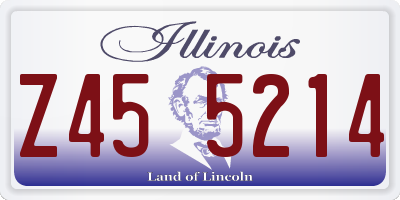 IL license plate Z455214