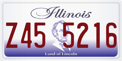 IL license plate Z455216