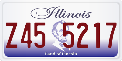 IL license plate Z455217