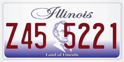 IL license plate Z455221