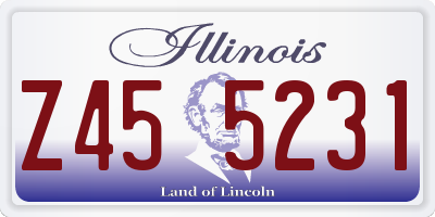 IL license plate Z455231