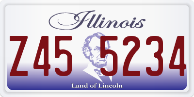 IL license plate Z455234