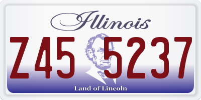 IL license plate Z455237