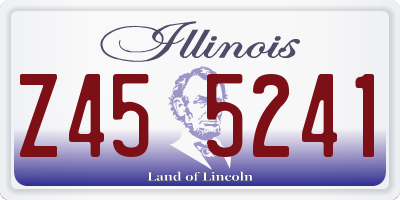 IL license plate Z455241