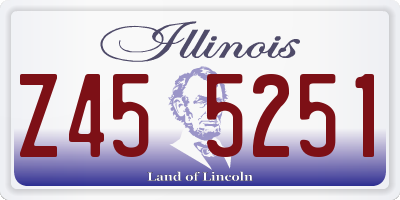 IL license plate Z455251
