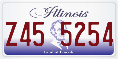 IL license plate Z455254