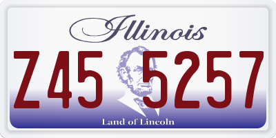 IL license plate Z455257
