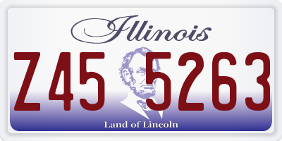 IL license plate Z455263