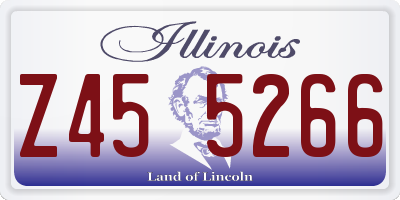 IL license plate Z455266