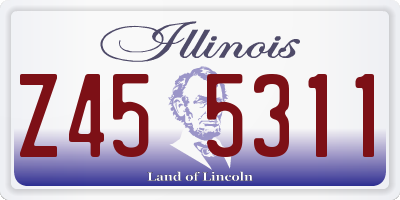 IL license plate Z455311