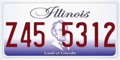 IL license plate Z455312