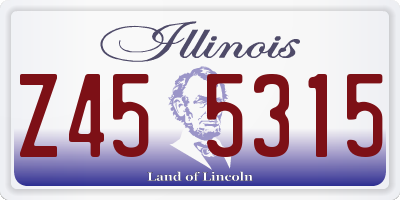 IL license plate Z455315