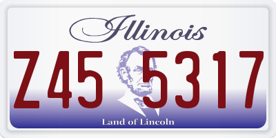 IL license plate Z455317