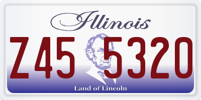 IL license plate Z455320