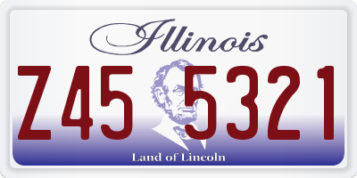 IL license plate Z455321