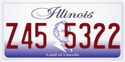 IL license plate Z455322