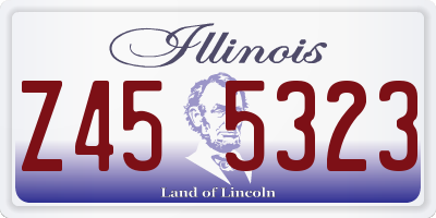 IL license plate Z455323