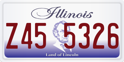 IL license plate Z455326