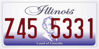 IL license plate Z455331