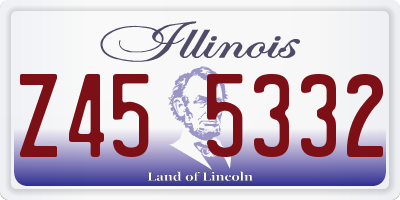 IL license plate Z455332