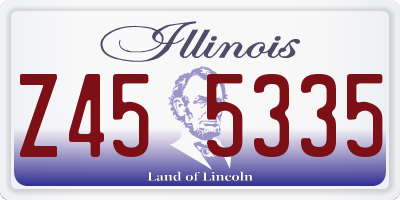 IL license plate Z455335