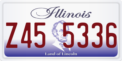 IL license plate Z455336