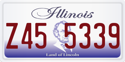 IL license plate Z455339