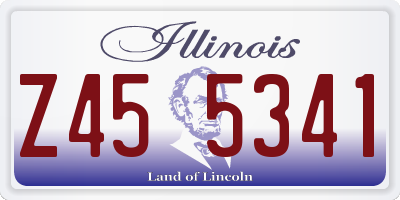 IL license plate Z455341