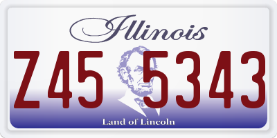 IL license plate Z455343