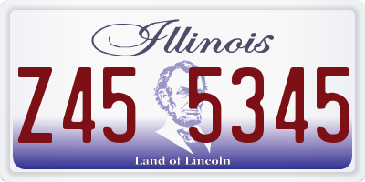 IL license plate Z455345