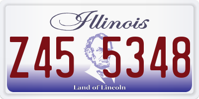 IL license plate Z455348