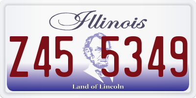 IL license plate Z455349