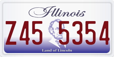 IL license plate Z455354