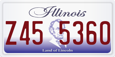 IL license plate Z455360