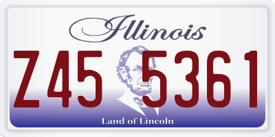 IL license plate Z455361