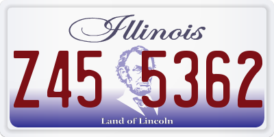IL license plate Z455362