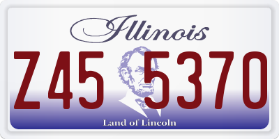 IL license plate Z455370