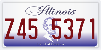 IL license plate Z455371