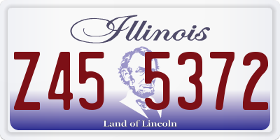 IL license plate Z455372