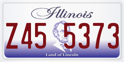 IL license plate Z455373
