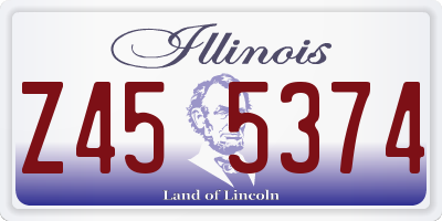 IL license plate Z455374